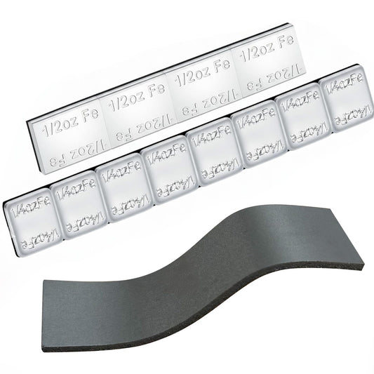 PineDash Pro Pinewood Derby Weight Bundle (12pc Silver + 3oz Flexible Strip) - Dual Power